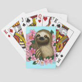 ナマケモノ色の花 トランプ (裏面)