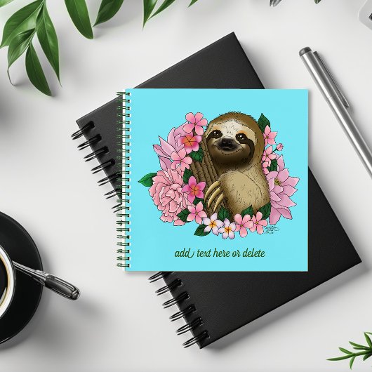 ナマケモノ色の花 ノートブック