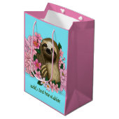 ナマケモノ色の花 ミディアムペーパーバッグ (正面アングル)