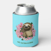 ナマケモノ色の花 缶クーラー (缶正面)
