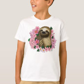 ナマケモノ色の花 Tシャツ (正面)