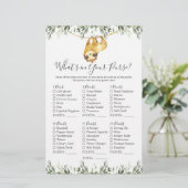 ナマケモノ赤ちゃんシャワーあなたの財布の中にあるものを (スタンド正面)