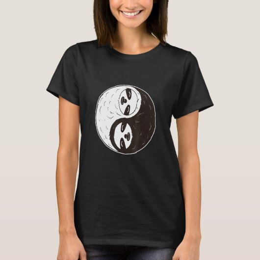 ナマケモノ陰陽 Tシャツ (正面)
