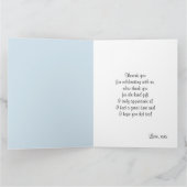 ナマケモノ, かわいいナマケモノ, 動物のイラスト サンキューカード (内部)