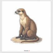 ナマケモノ アンティーク 銅版画 レトロ グラフィック (2) シール (シート)