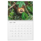 ナマケモノ カレンダー (3月 2027)