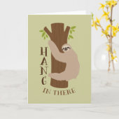 ナマケモノ カード (黄色い花)