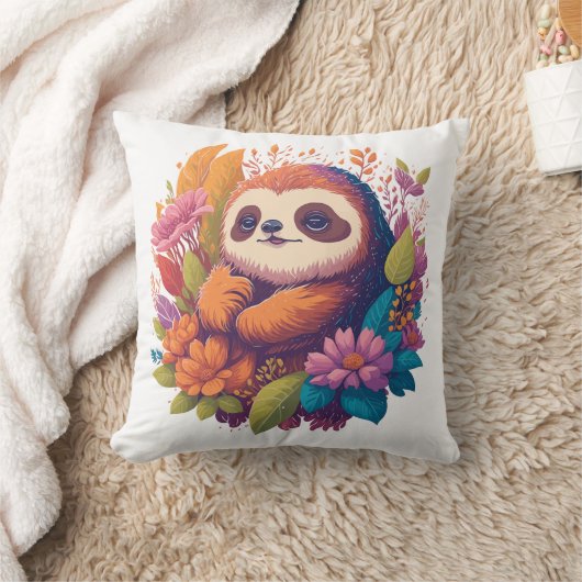 ナマケモノ クッション (ブランケット)