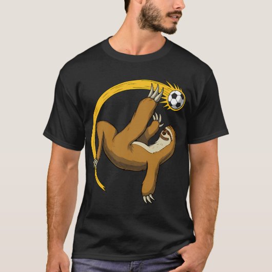 ナマケモノ サッカー選手 Tシャツ (正面)