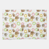 ナマケモノ&ドーナツ キッチンタオル (横)