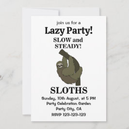 ナマケモノ ナマケモノ ゆっくりと着実に 面白いナマケモノ 招待状