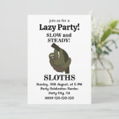 ナマケモノ ナマケモノ ゆっくりと着実に 面白いナマケモノ 招待状 (スタンド正面)