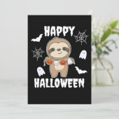 ナマケモノ ハッピー ハロウィン かぼちゃ バット 衣装 シーズンカード (スタンド正面)