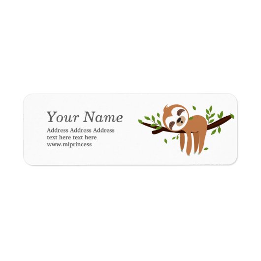 ナマケモノ ラベル (正面)