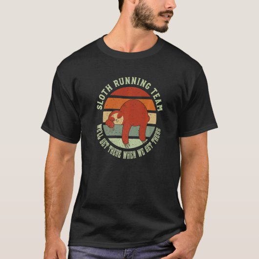 ナマケモノ ランニング チーム ナマケモノ Tシャツ (正面)