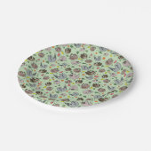 ナマケモノ（緑） ペーパープレート (アングル)