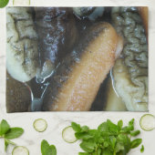 ナマコ…ヨーワラートマーケットフード キッチンタオル (折り畳み)