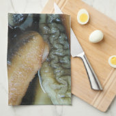 ナマコ…ヨーワラートマーケットフード キッチンタオル (四つ折り)