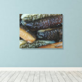 ナマコ…ヨーワラートマーケットフード キャンバスプリント (インサイチュ (ウッドフロア))