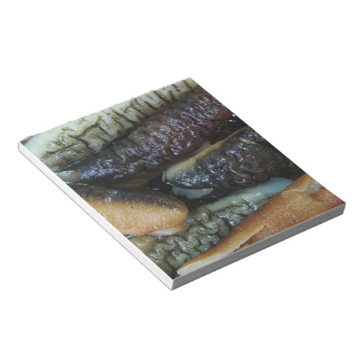 ナマコ…ヨーワラートマーケットフード ノートパッド (アングル)