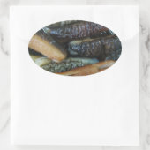 ナマコ…ヨーワラートマーケットフード 楕円形シール (バッグ)