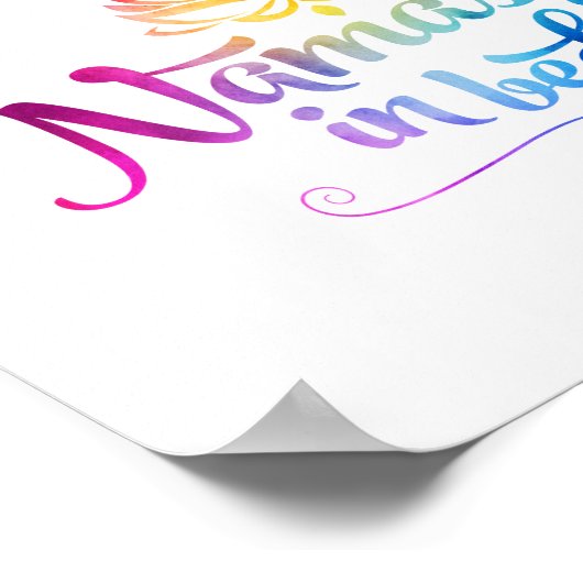 ナマステおもしろい引用文ポスター ポスター (角)