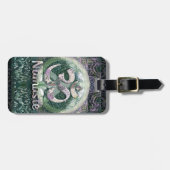 ナマステのピースマーク ラゲッジタグ (正面横)