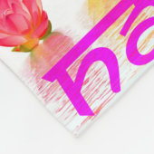 ナマステのヨガのフリースのブランケット フリースブランケット (角)