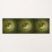 ナマステのヨガのマット緑の陰陽の生命の樹 ヨガマット (裏面(横))