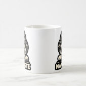 ナマステのヨガキャットのブッダのポーズTri-Blendシャツ コーヒーマグカップ (中央)