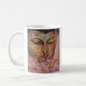 ナマステの仏の水彩画の芸術のクラシックなコーヒー・マグ コーヒーマグカップ (左)