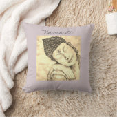 ナマステの仏の水彩画の芸術の枕 クッション (ブランケット)