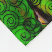 ナマステの明かりが照る フリースブランケット (角)