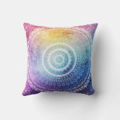 ナマステの曼荼羅のおもしろいな引用文の枕 クッション (裏面)