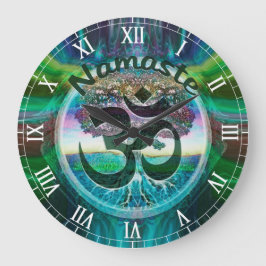 ナマステの生命の樹 ラウンド壁時計