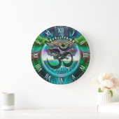 ナマステの生命の樹 ラウンド壁時計 (ホーム)