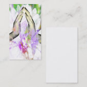 ナマステの祈りの言葉祈る手の名刺 名刺 (正面/裏面)