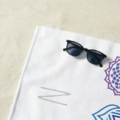 ナマステの虹によって着色されるチャクラ ビーチタオル (インサイチュ)