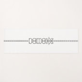 ナマステまたはエイリアングリフとしての名前ユニーク白 ヨガマット (正面(横))