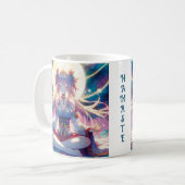 ナマステアニメ少女瞑想 コーヒーマグカップ (正面左)