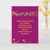 ナマスティ カード (黄色い花)