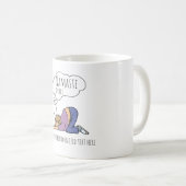 ナマステインベッドおもしろいヨガマ男性へグ コーヒーマグカップ (正面右)