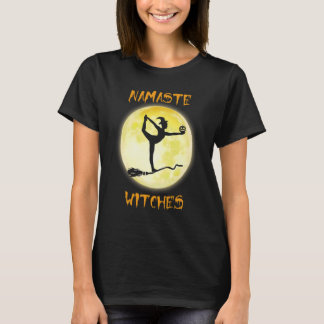 ナマステウィッチハロウィーンヨガのコスチューム女性 Tシャツ