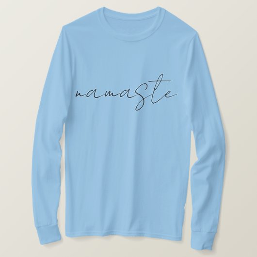 ナマステエレガントタイポグラフィ Tシャツ (デザイン正面)