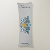 ナマステエレガントロータスフラワー禅ヨガ瞑想 ボディピロー (正面縦)