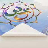 ナマステオムロータスレインボースピリチュアルヴィンテージ シェルパブランケット (3/4)