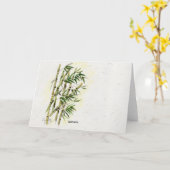 ナマステオン竹敬意と丁寧な挨拶 カード (黄色い花)