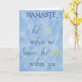 ナマステグリーティングカード カード (黄色い花)