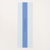 ナマステサークルジオインコーンフラワー名前をカスタムする ヨガマット (裏面)