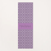 ナマステサークルジオインラベンダー名前をカスタムする ヨガマット (正面)